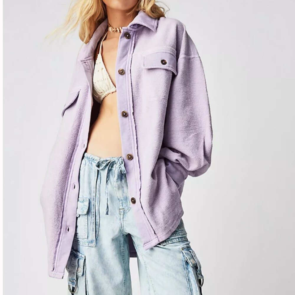 Free People Ruby Jacket Purple Size XS